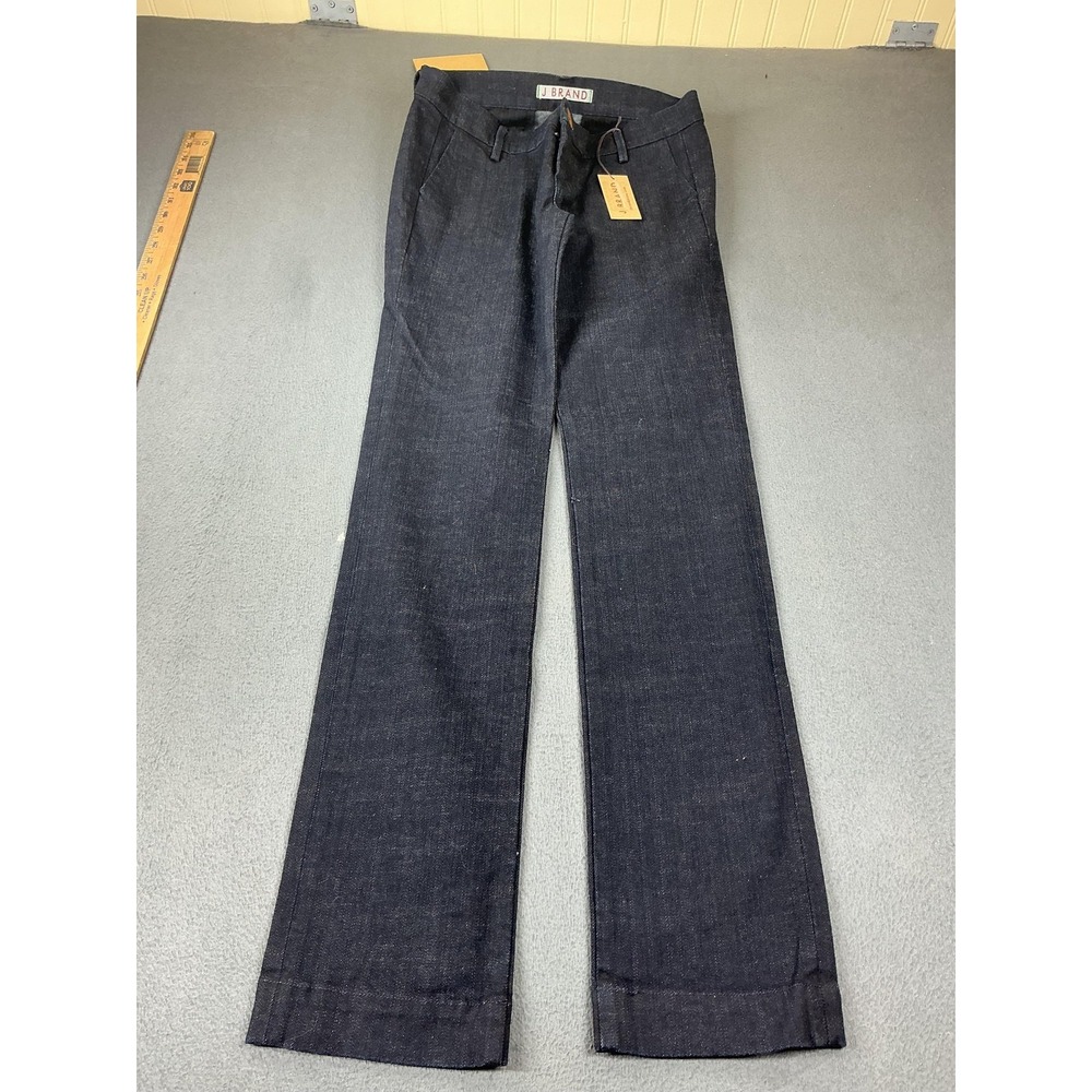 J Brand Pants Womens 29 Blue Bea Low-Rise Straight Denim Dress Pants Stretch